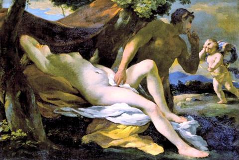 Poussin : Antiope et Jupiter.