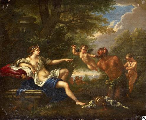 Filippo Lauri - Venus und Pan